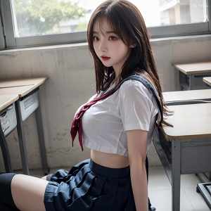 推特AI学生装荤图116P63M太顶了